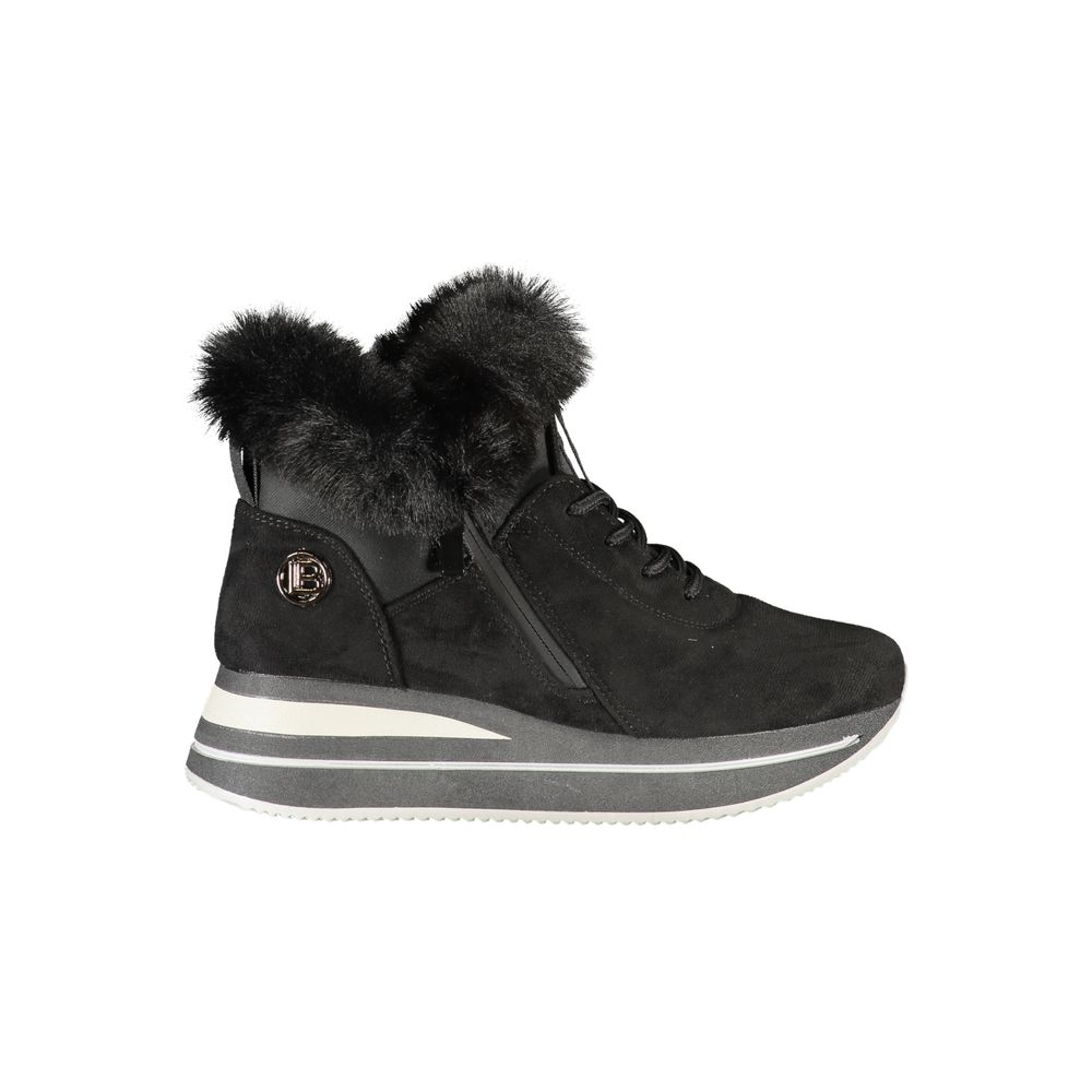 Laura Biagiotti Black Polyester Sneaker