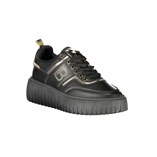 Laura Biagiotti Black Polyester Sneaker