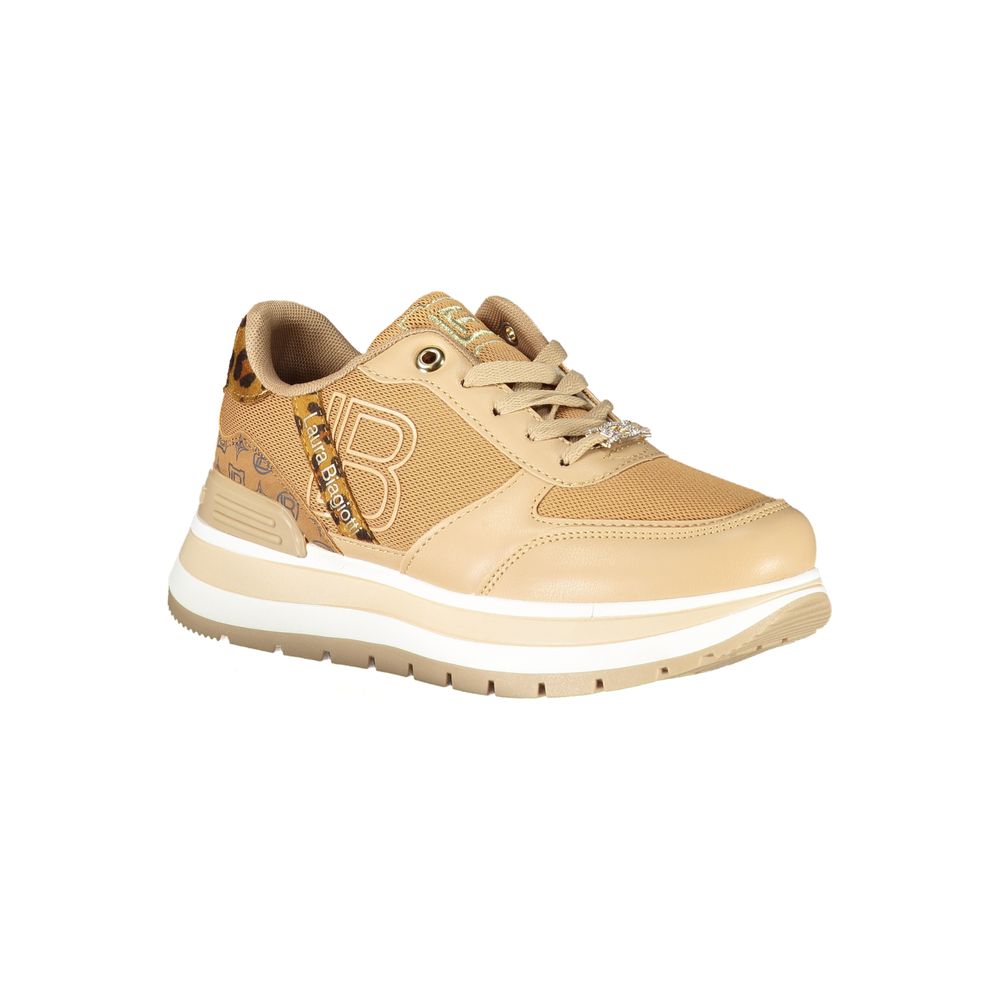 Laura Biagiotti Brown Polyester Sneaker