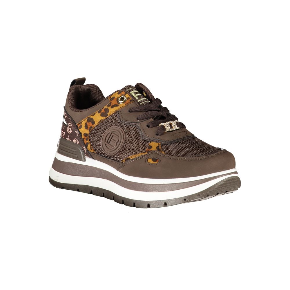 Laura Biagiotti Brown Polyester Sneaker
