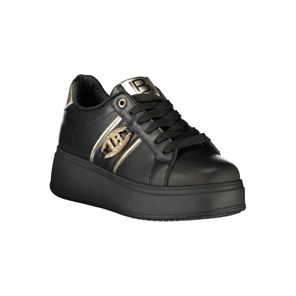 Laura Biagiotti Black Polyester Sneaker