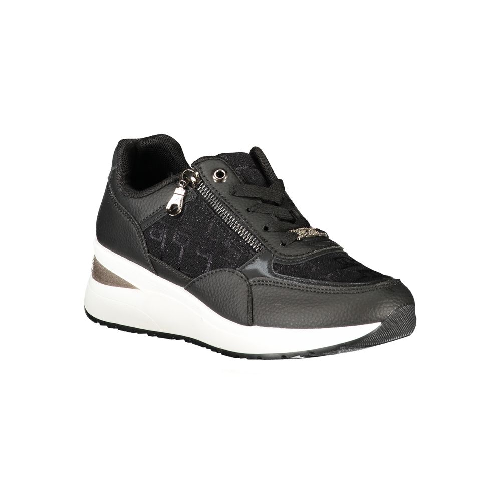 Laura Biagiotti Black Polyester Sneaker