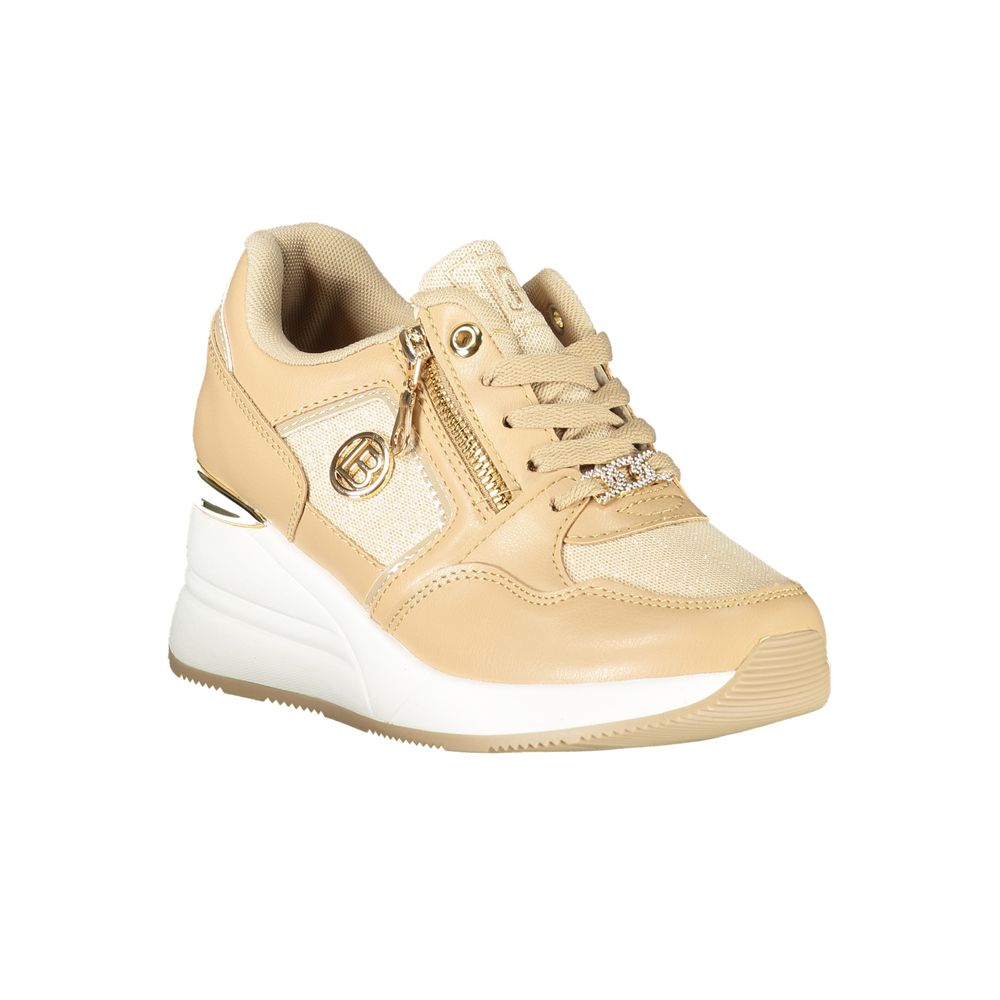 Laura Biagiotti Beige Polyester Sneaker