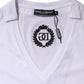 Dolce & Gabbana White Cotton Short Sleeve V-Neck Top T-shirt