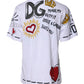 Dolce & Gabbana White Graphic Crew Neck Short Sleeves T-shirt