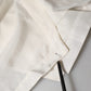 Dolce & Gabbana Off White Silk Button Down Polo Shirt Top