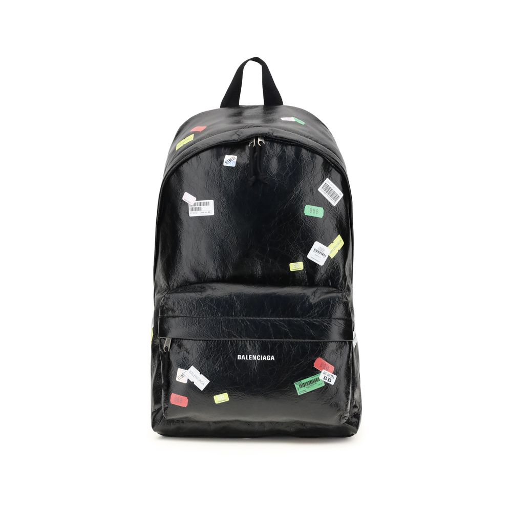 Balenciaga Black Lamb Ovis Aries Aries Backpack