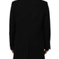 Dolce & Gabbana Black Wool Buttoned Men Trench Coat Jacket Mens Jacket