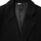 Dolce & Gabbana Black Wool Buttoned Men Trench Coat Jacket Mens Jacket