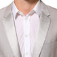 Dolce & Gabbana Light Gray Wool 2 Piece MARTINI Formal Suit Mens Suit