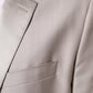Dolce & Gabbana Light Gray Wool 2 Piece MARTINI Formal Suit Mens Suit