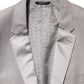 Dolce & Gabbana Light Gray Wool 2 Piece MARTINI Formal Suit Mens Suit