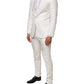 Dolce & Gabbana White Brocade 2 Piece MARTINI Formal Suit Mens Suit