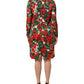Dolce & Gabbana Multicolor Floral Short Portofino Dress