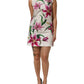Dolce & Gabbana White Cotton Floral Sleeveless Mini Dress