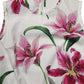 Dolce & Gabbana White Cotton Floral Sleeveless Mini Dress