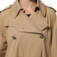 Dolce & Gabbana Khaki Double Breasted Trench Coat Jacket