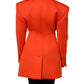 Dolce & Gabbana Red Buttoned Down Women Trench Coat Jacket