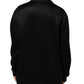 Dolce & Gabbana Black Crystal DG Necklace Sweatshirt Sweater