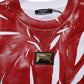 Dolce & Gabbana Red White Cotton Printed Pullover Sweater