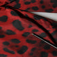 Dolce & Gabbana Red Leopard Print Full Zip Bomber Jacket Mens Jacket