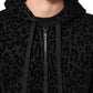 Dolce & Gabbana Black Cotton Hooded Full Zip Bomber Jacket Mens Jacket