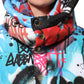 Dolce & Gabbana Multicolor Graffiti Hooded Sportswear Vest Jacket Mens Jacket