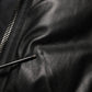 Dolce & Gabbana Black Leather Nylon FullZip Blouson Jacket Mens Jacket