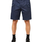 Dolce & Gabbana Blue Cotton Stretch Mid Waist Bermuda Shorts Mens Shorts