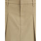 Brunello Cucinelli Beige Cotton Mini Skirt