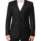 Dolce & Gabbana Black MARTINI 2 Buttons Suit 3 Piece Suit Mens Suit