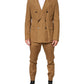 Dolce & Gabbana Brown TAORMINA Double-Breasted 2 Piece Suit Mens Suit