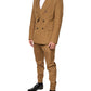 Dolce & Gabbana Brown TAORMINA Double-Breasted 2 Piece Suit Mens Suit