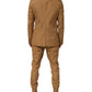 Dolce & Gabbana Brown TAORMINA Double-Breasted 2 Piece Suit Mens Suit