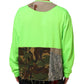 Dolce & Gabbana Green Patchwork Heart Men Sweatshirt Sweater Mens Sweater