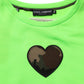 Dolce & Gabbana Green Patchwork Heart Men Sweatshirt Sweater Mens Sweater