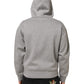 Dolce & Gabbana Gray Logo Cotton Hooded Sweatshirt Sweater Mens Sweater