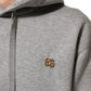 Dolce & Gabbana Gray Logo Cotton Hooded Sweatshirt Sweater Mens Sweater