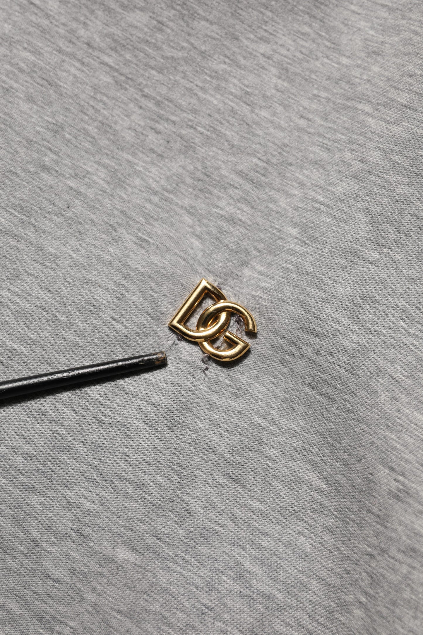 Dolce & Gabbana Gray Logo Cotton Hooded Sweatshirt Sweater Mens Sweater