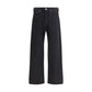 Our Legacy Black Cotton Straight-Leg Jeans