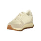 Blauer Beige Polyester Sneaker