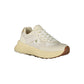 Blauer Beige Polyester Sneaker