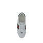 Gucci White Calf Leather Bos Taurus Low Top Sneakers