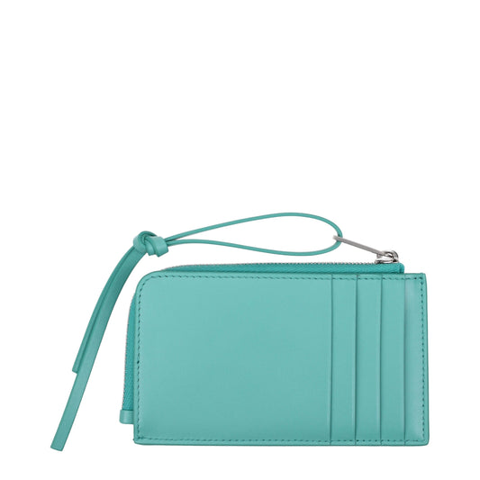 Jil Sander Green Leather Wallet Mens Wallet