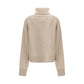 Extreme Cashmere Beige Cashmere Turtleneck