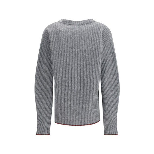 Gucci Ribbed Knit Wool Cardigan