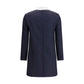 Thom Browne Blue Fleece Wool Casual Dress