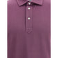Brunello Cucinelli Purple Cotton Polo Shirt