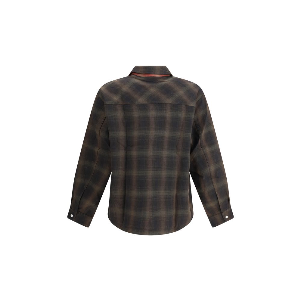 Represent Brown Cotton Pattern Shirt
