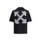 Off-White Black Cotton Pattern Shirt